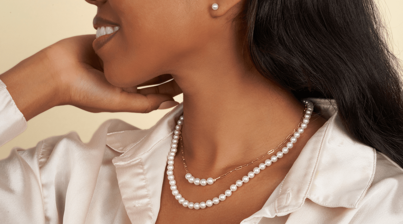 35-inch 8.5-9.0 mm AAA White Freshwater Pearl Necklace – Pearl Paradise