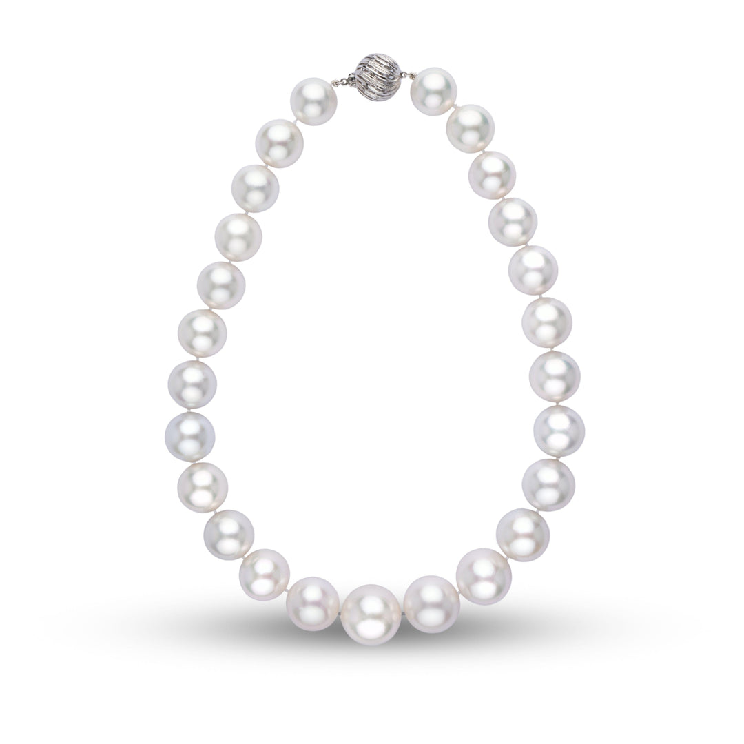 16.0-20.2 mm AAA White South Sea Round Pearl Necklace Full