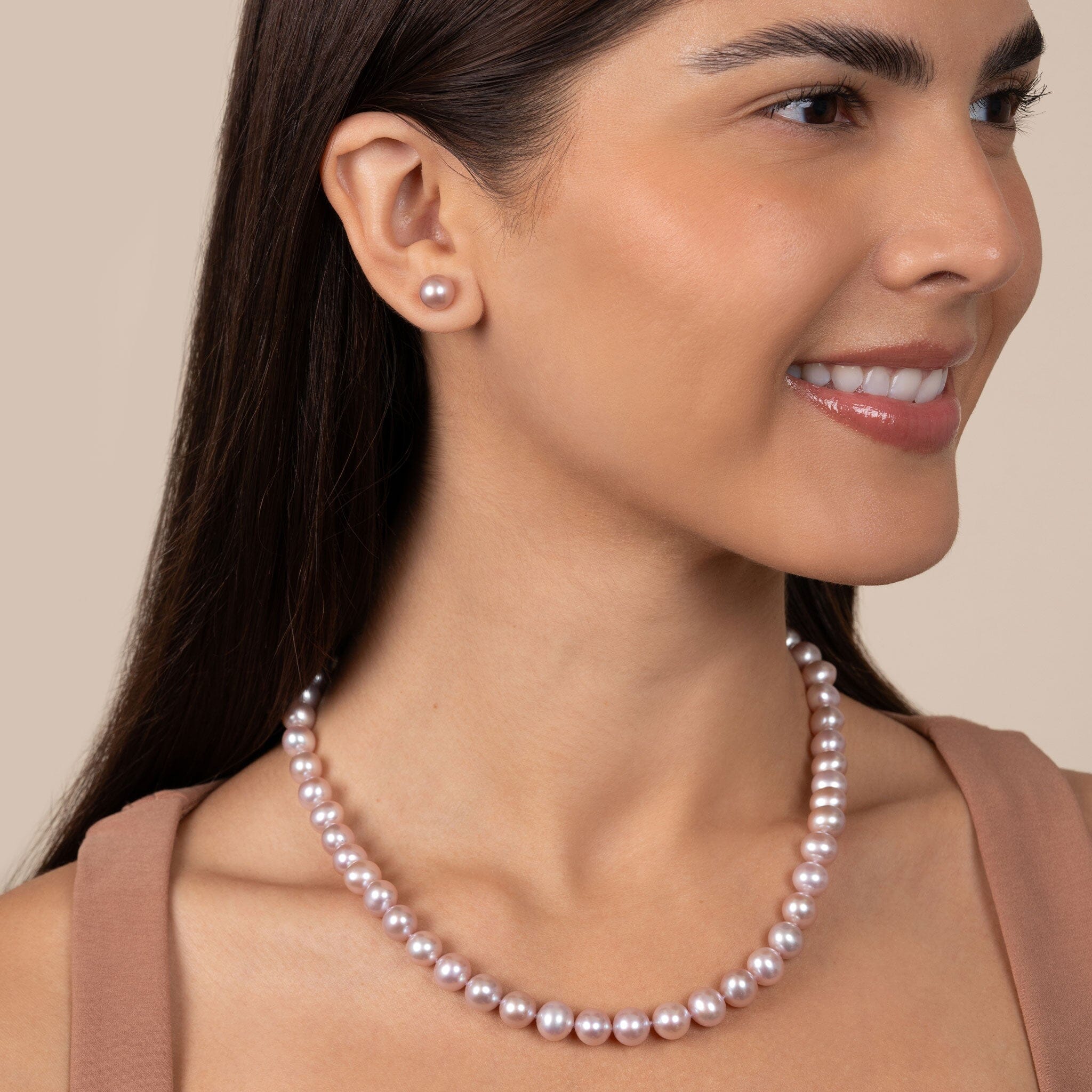 Buy Surat Diamond Jewellery 2 Line Real Big Elongated Pearl Necklace for  Women (SN1008) Online at Best Prices in India - JioMart.