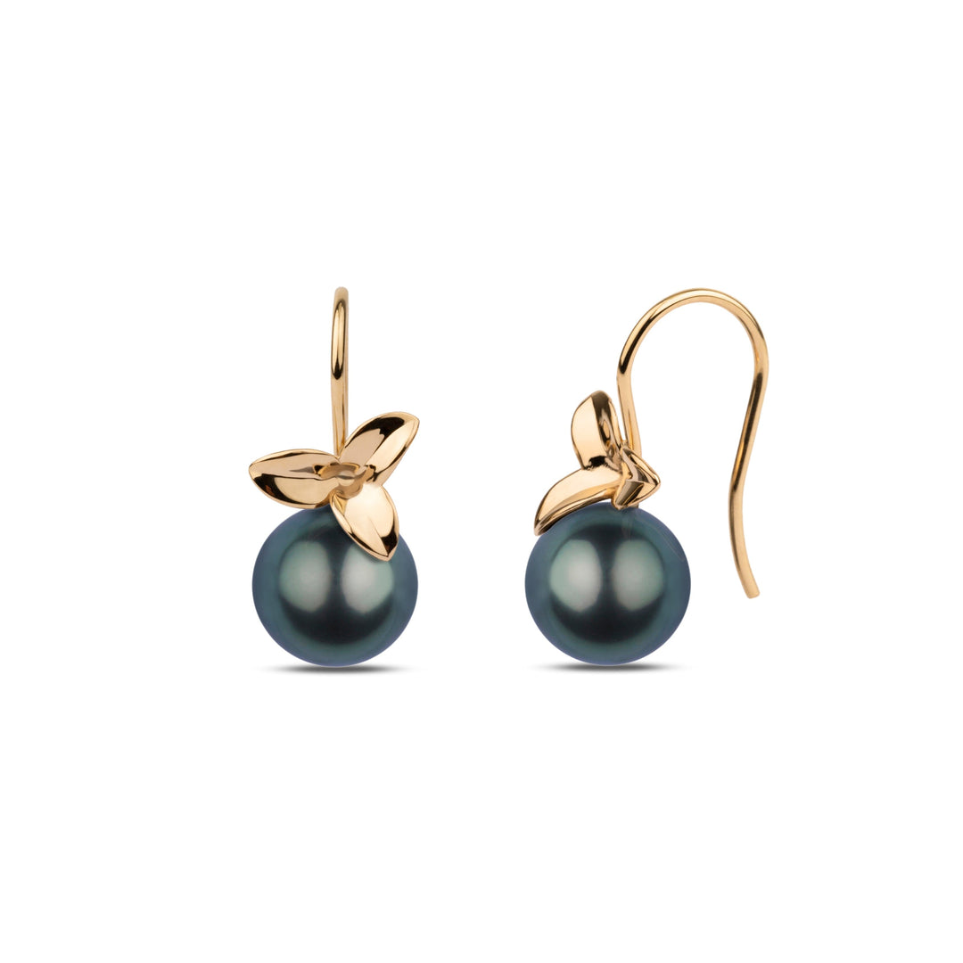 Blossom Collection 10.0-11.0 mm Tahitian Pearl Earrings