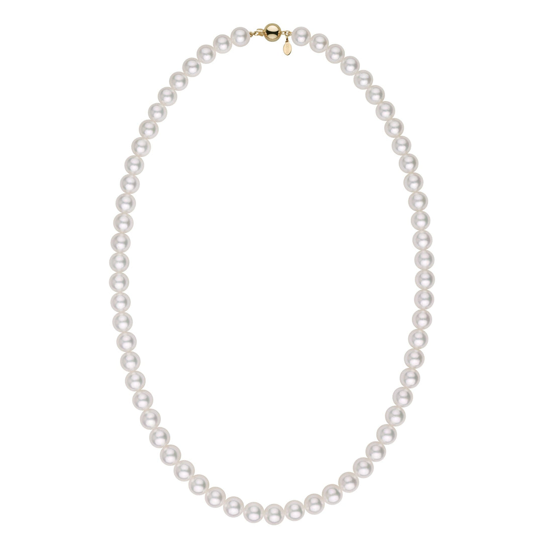 6.52 - 7.03 mm GIA Certified Hanadama Akoya Pearl Necklace yg