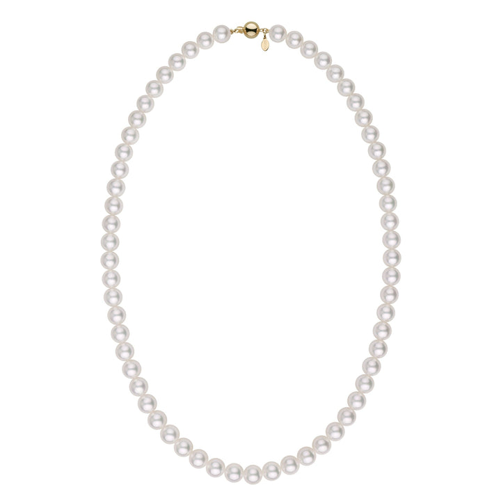 6.52 - 7.03 mm GIA Certified Hanadama Akoya Pearl Necklace yg