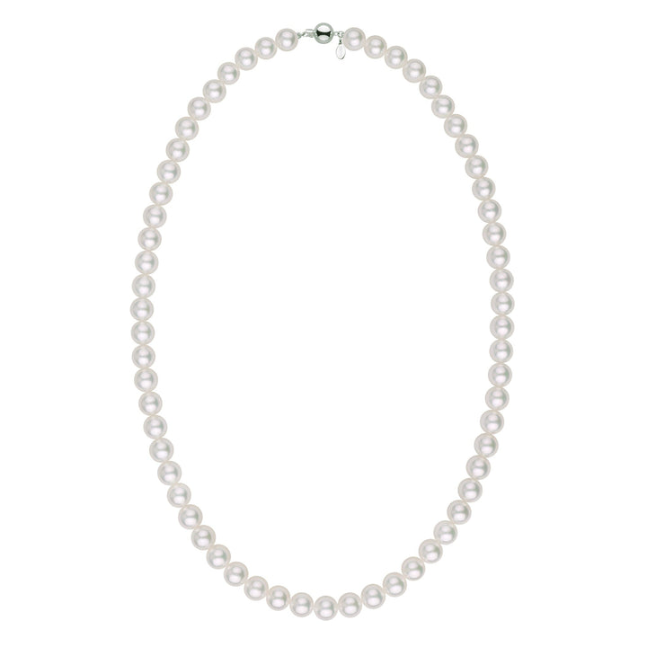 6.53 - 7.01 mm GIA Certified Hanadama Akoya Pearl Necklace WG