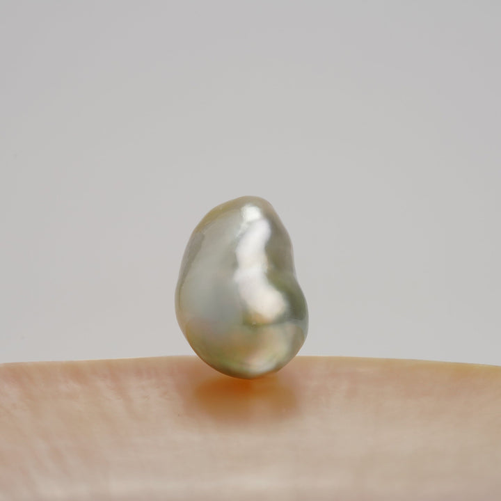 14.2 x 20.3 mm Silver Gold Ombre South Sea Pearl