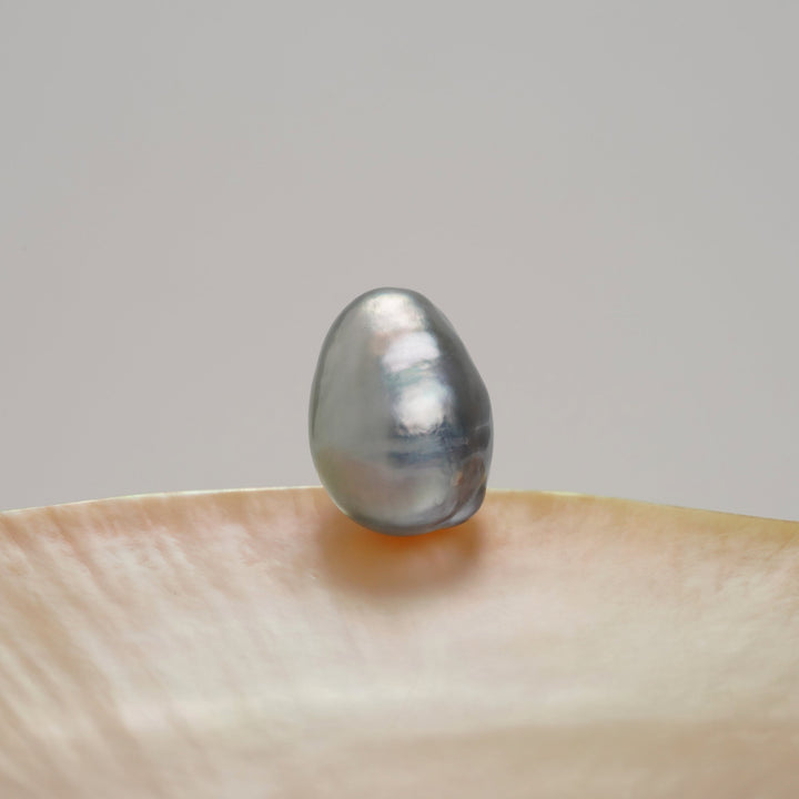 14.5 x 19.4 mm Silver Baroque South Sea Pearl