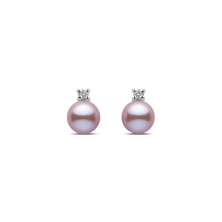 Starlight Collection 6.5-7.0 mm Lavender Freshadama Pearl Earrings