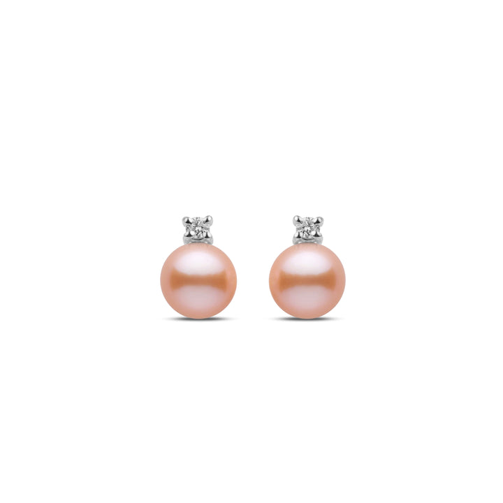 Starlight Collection 6.5-7.0 mm Pink Freshadama Pearl Earrings