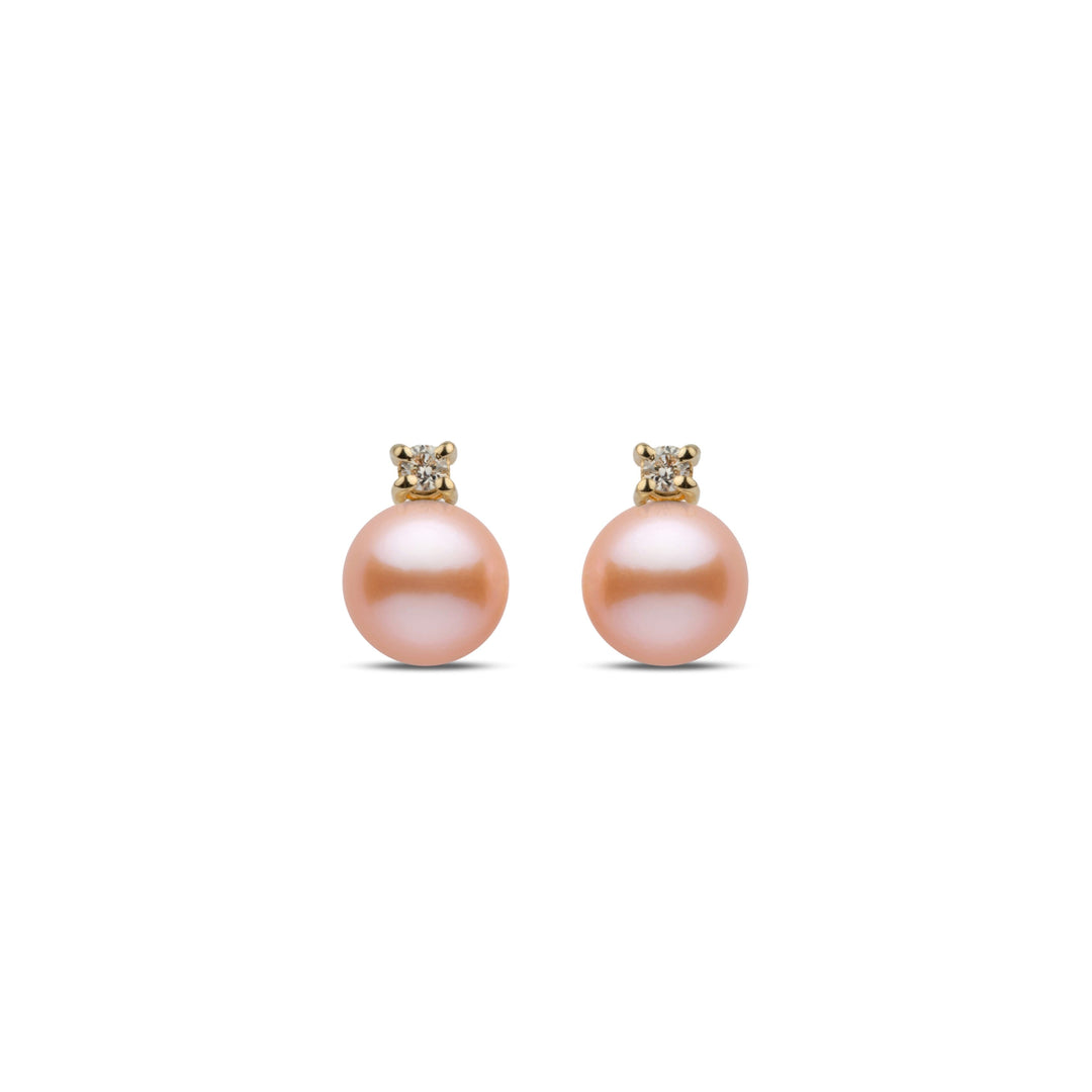 Starlight Collection 6.5-7.0 mm Pink Freshadama Pearl Earrings