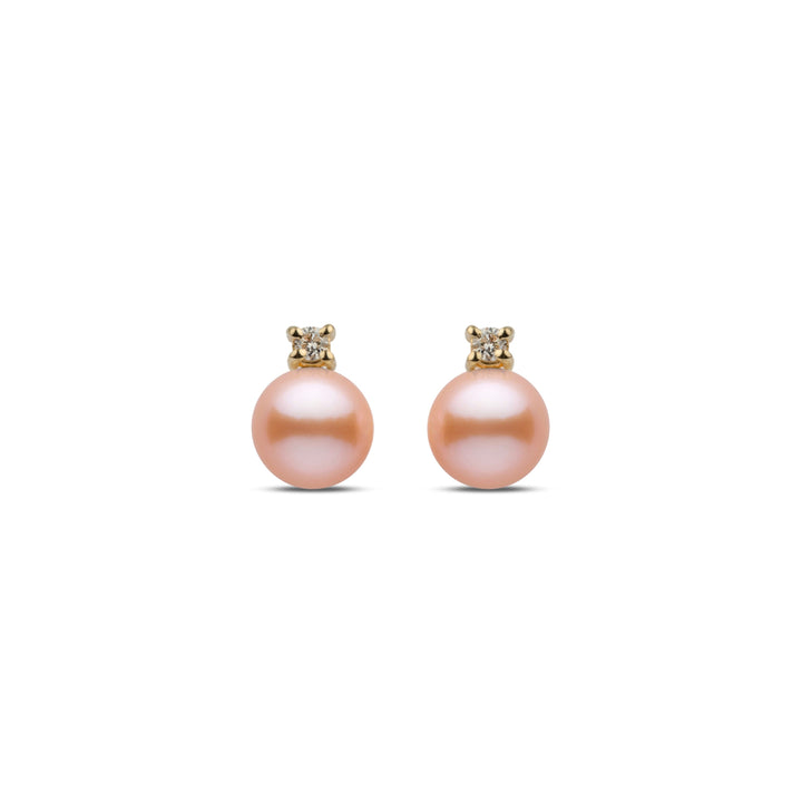 Starlight Collection 6.5-7.0 mm Pink Freshadama Pearl Earrings