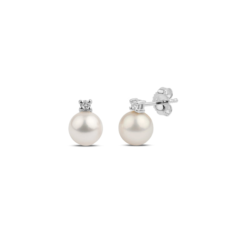 Starlight Collection 6.5-7.0 mm White Freshadama Pearl Earrings