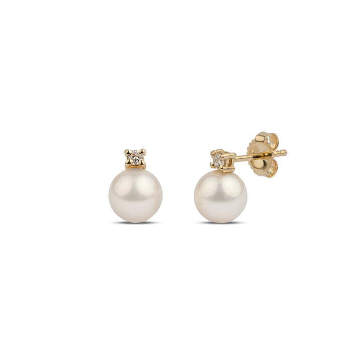 Starlight Collection 6.5-7.0 mm White Freshadama Pearl Earrings