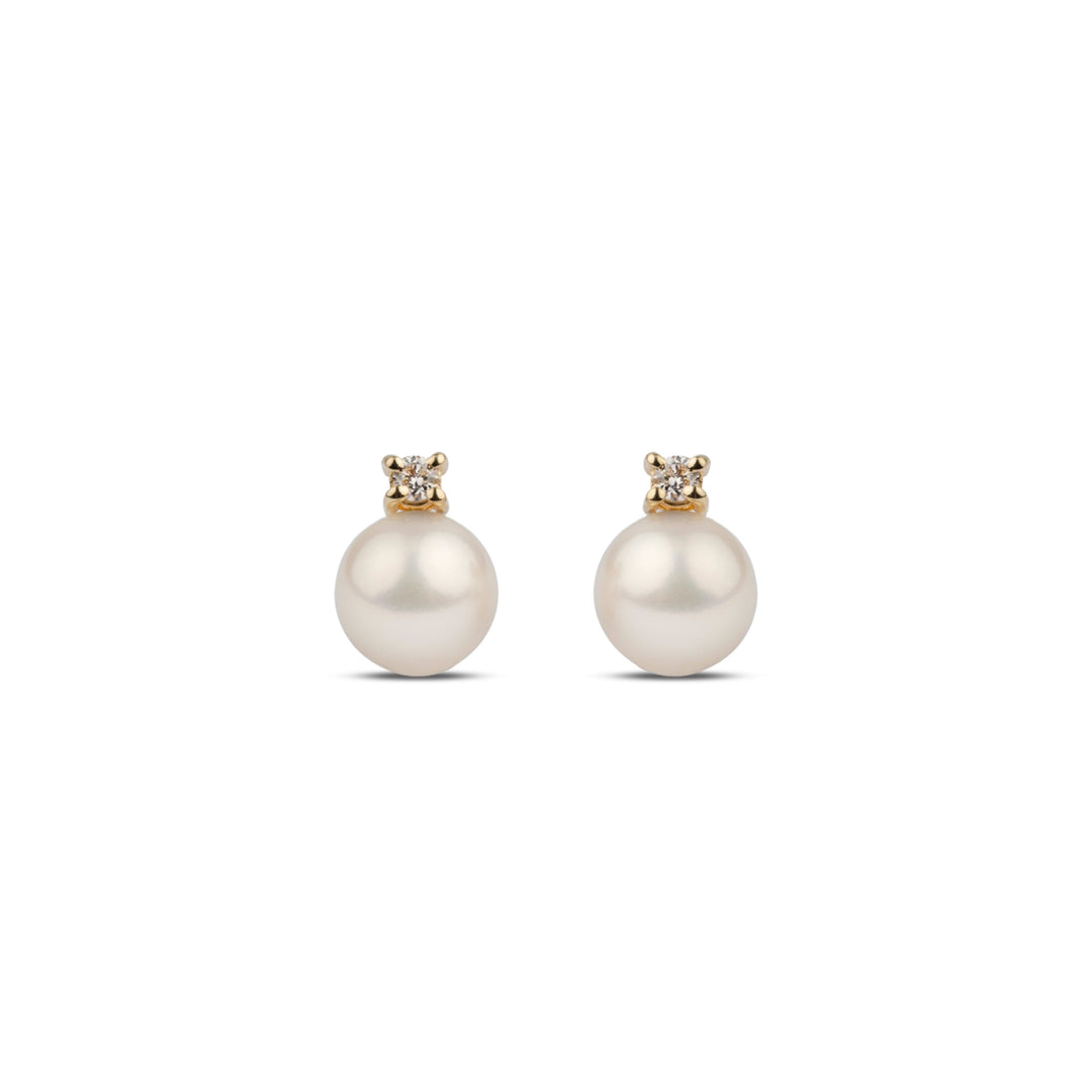 Starlight Collection 6.5-7.0 mm White Freshadama Pearl Earrings