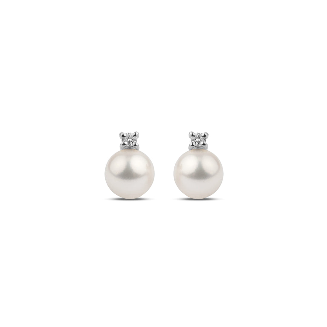 Starlight Collection 6.5-7.0 mm White Freshadama Pearl Earrings