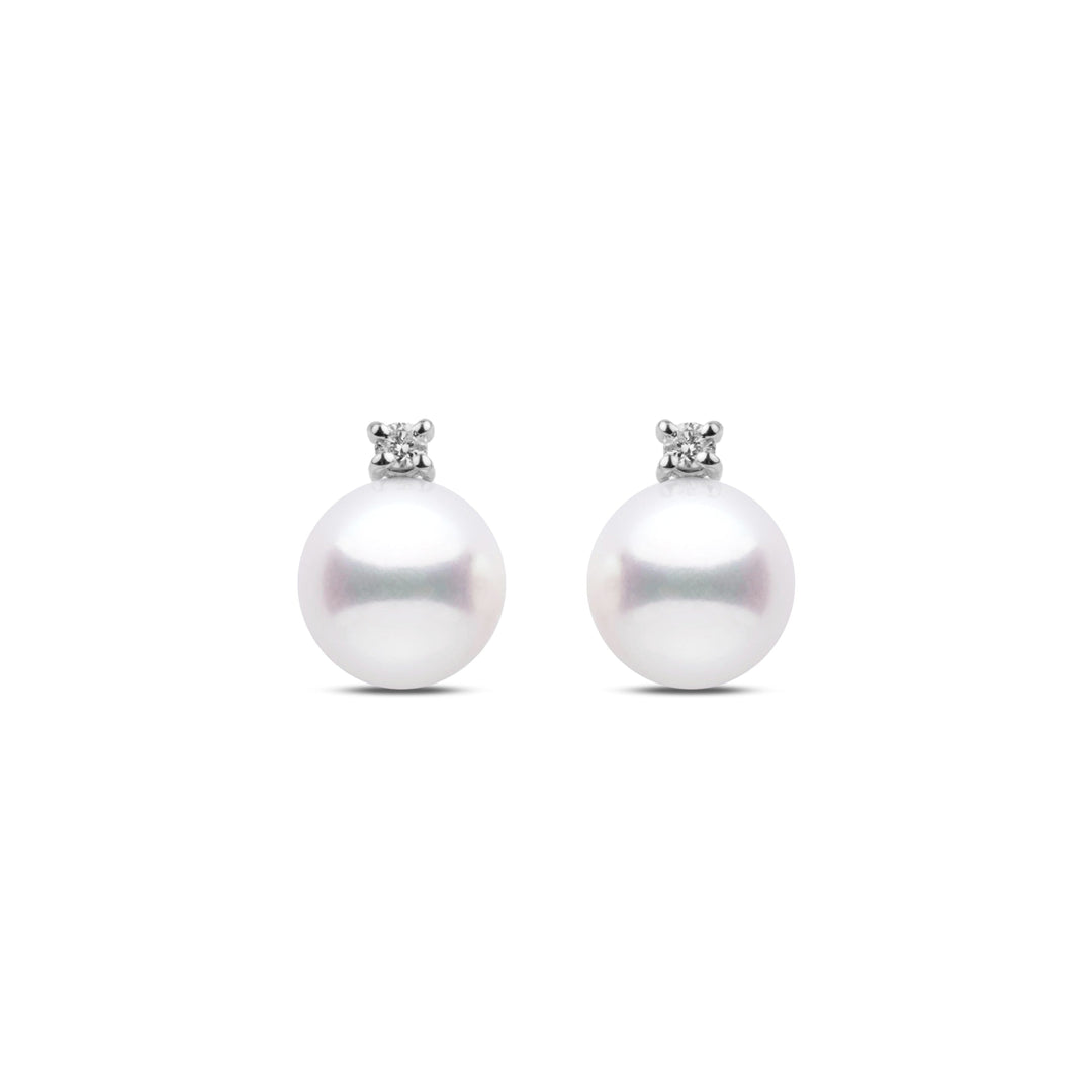 Starlight Collection 8.5-9.0 mm Freshadama Pearl and Diamond Stud Earrings