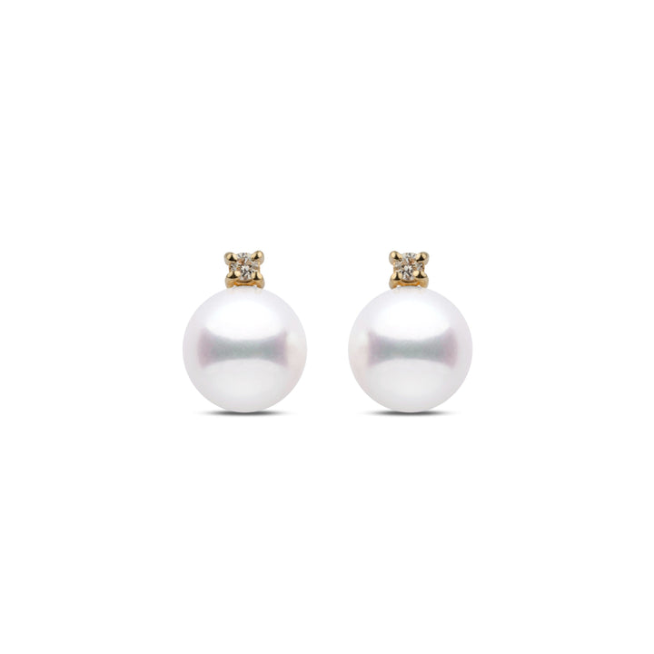 Starlight Collection 8.5-9.0 mm Freshadama Pearl and Diamond Stud Earrings