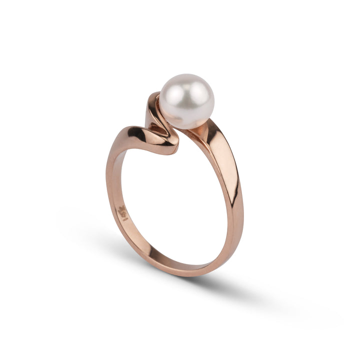 6.0-6.5 mm Akoya Pearl Fascino Ring RG Sze 6