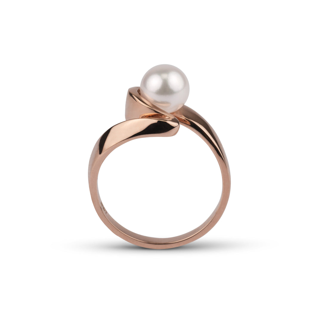 6.0-6.5 mm Akoya Pearl Fascino Ring RG Sze 6