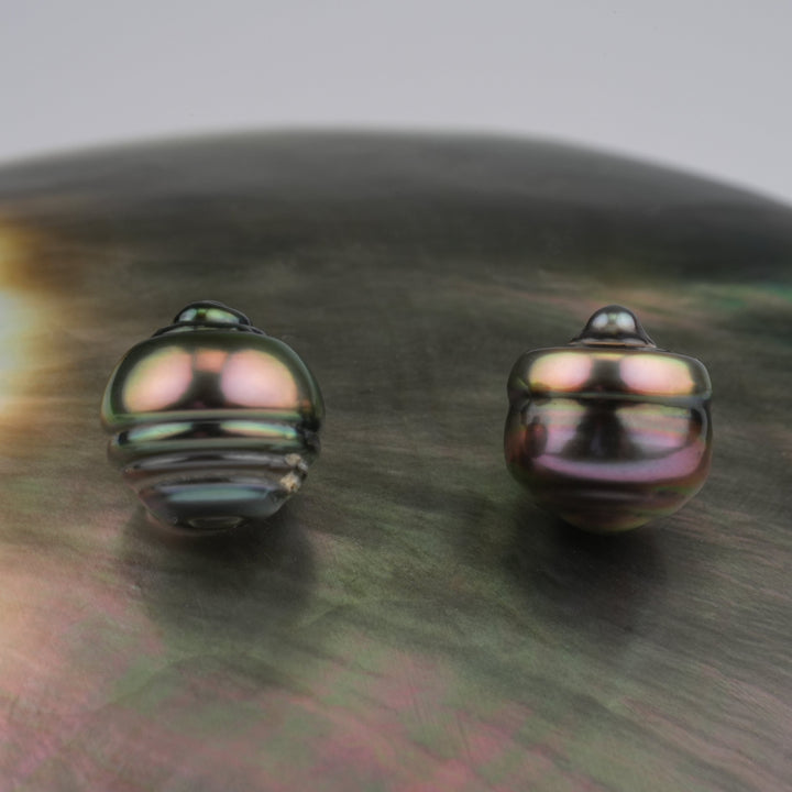 Tahitian Pearl Pair 9.0-10.0 mm