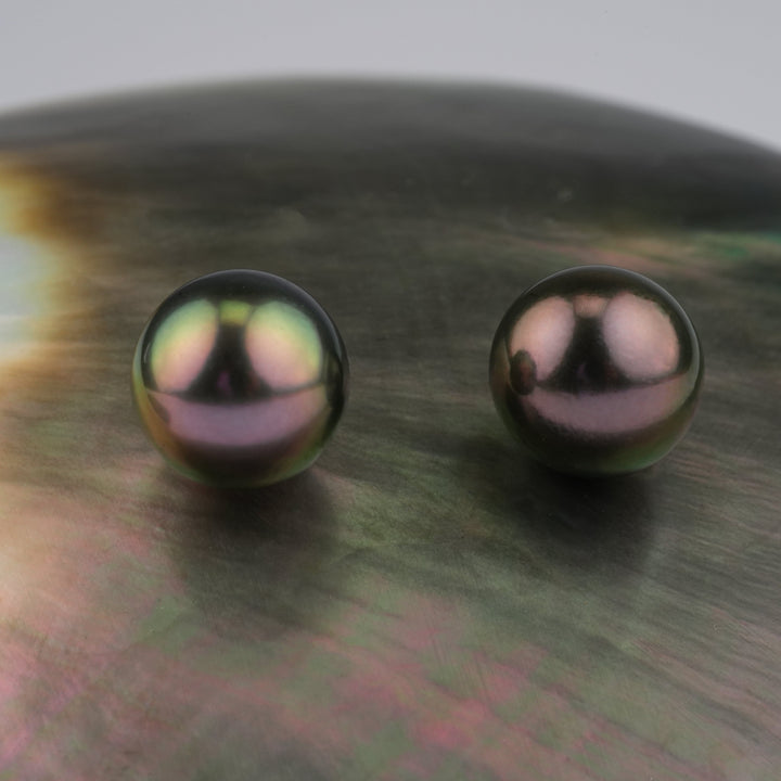 Tahitian Pearl Pair 9.0-10.0 mm