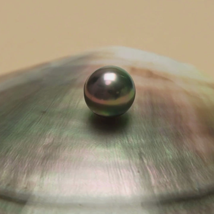 Tahitian Pearl 9.5 x 9.7 mm Video