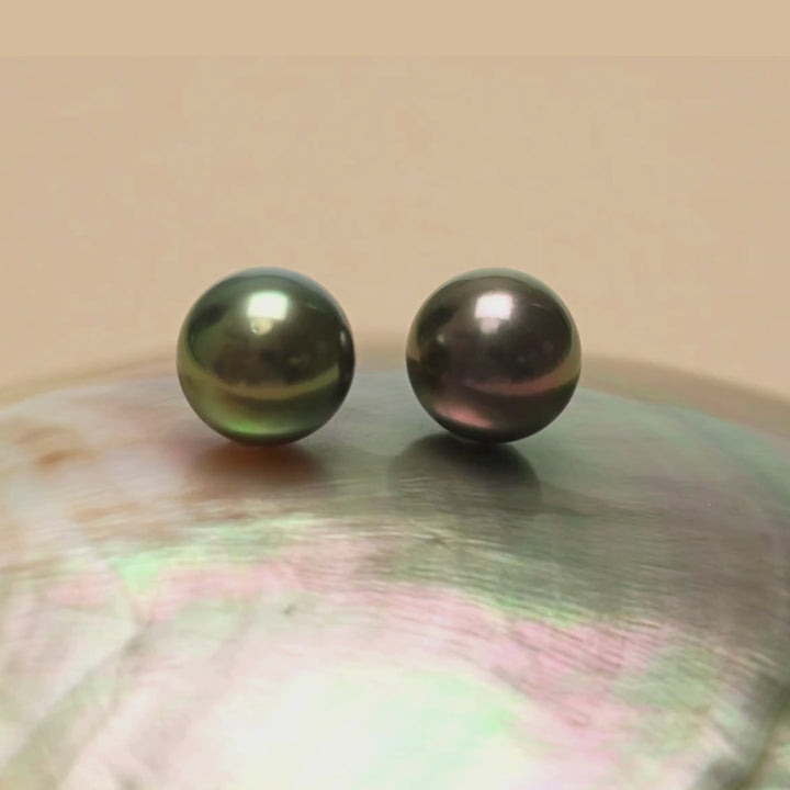 Tahitian Pearl Pair 9.0-10.0 mm