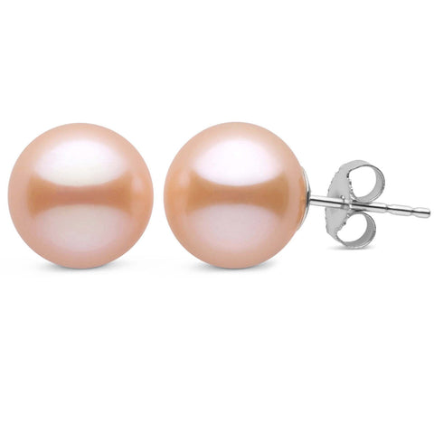 7.0-7.5mm Peach Freshwater Pearl Necklace - AAA Quality