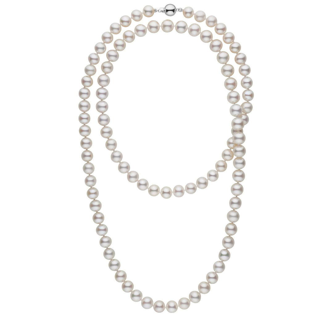 AAA Grade 10mm Freshwater top White Pearl Strand Necklace