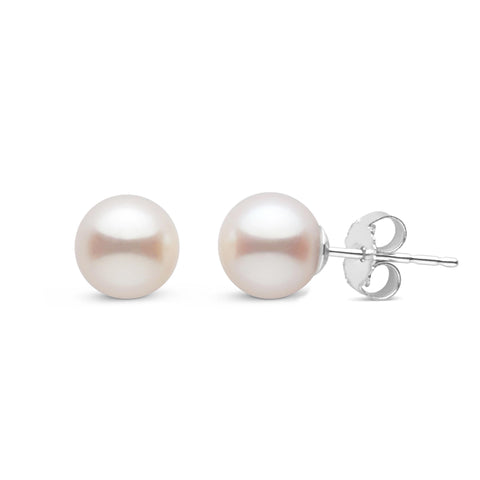 White Freshwater store Pearl Stud Earrings 14KYG