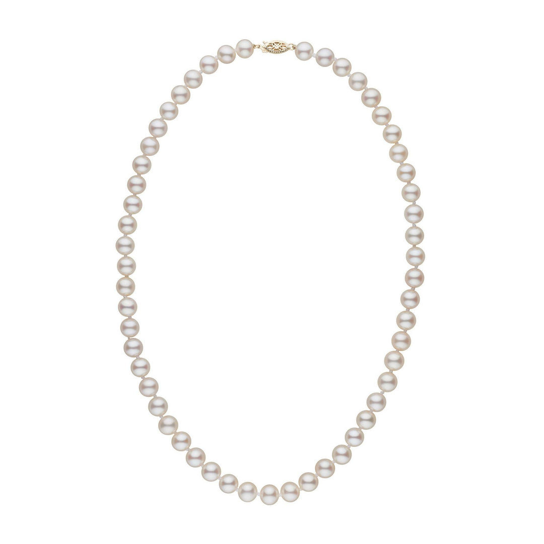 7.0-7.5mm White Freshwater Pearl Necklace, Bracelet & Earrings