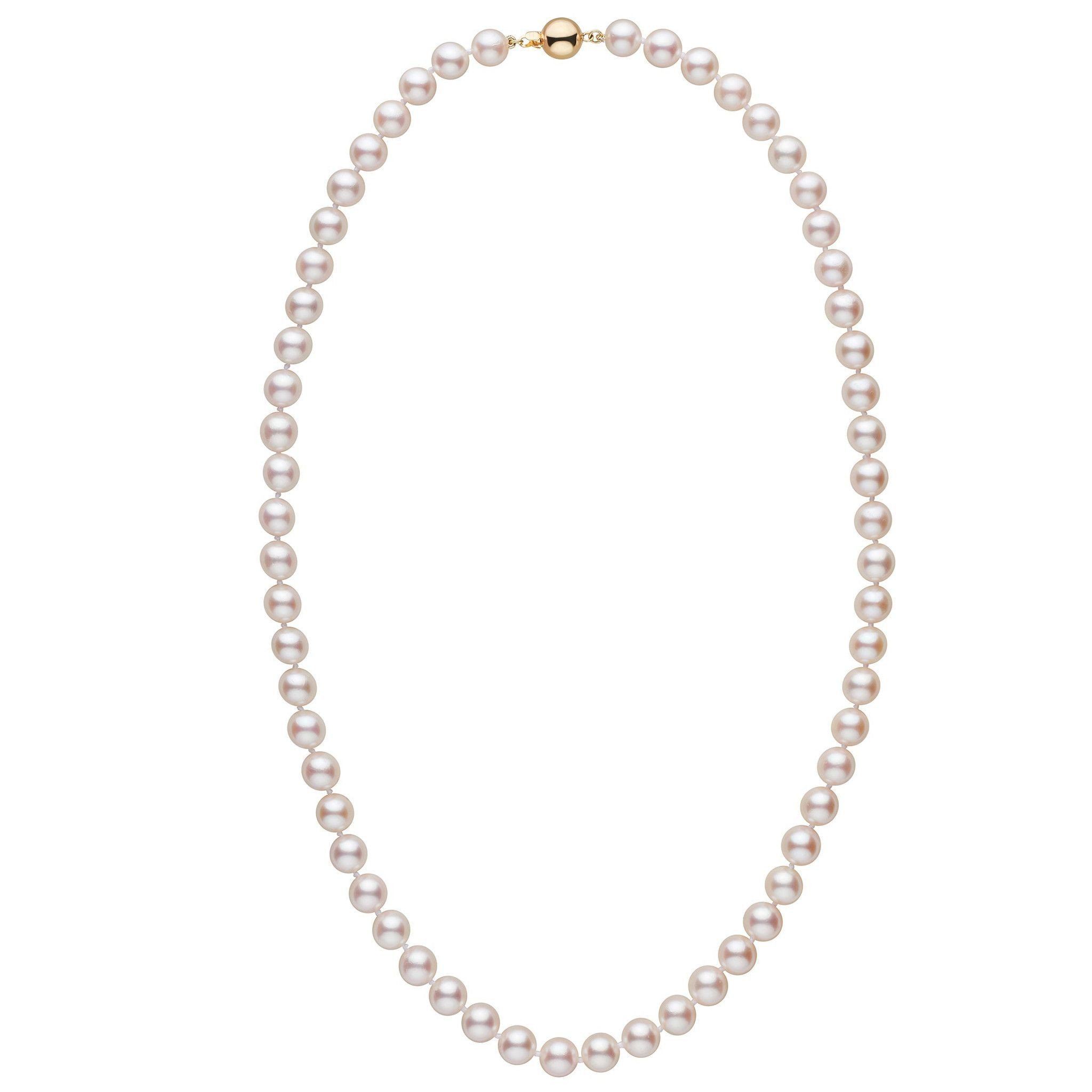 22-inch 7.5-8.0 mm Japanese Akoya Pearl Necklace – Pearl Paradise