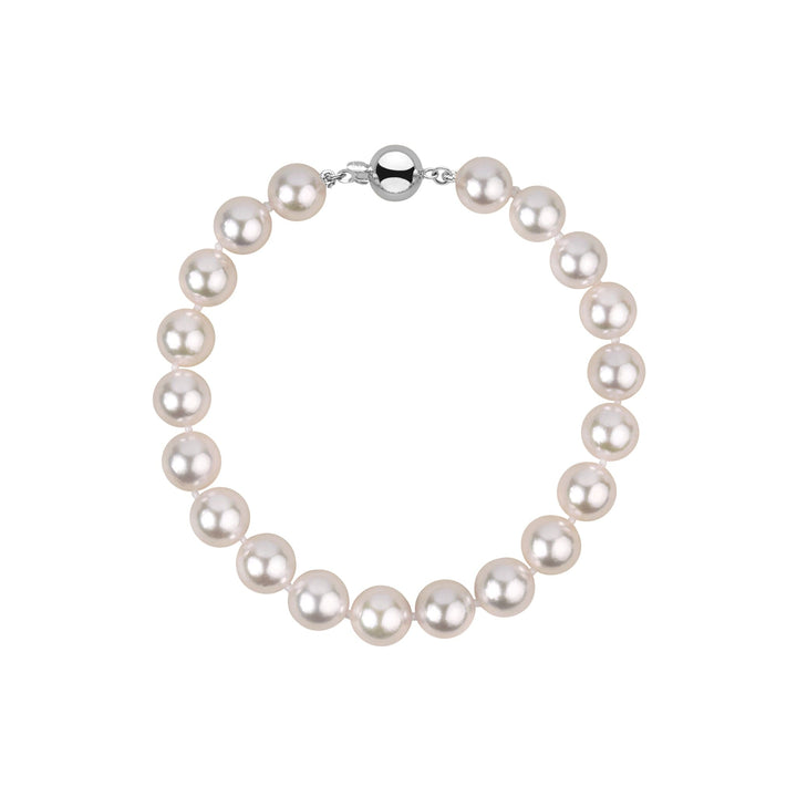 8.0-8.5 mm White Akoya AAA Pearl Bracelet