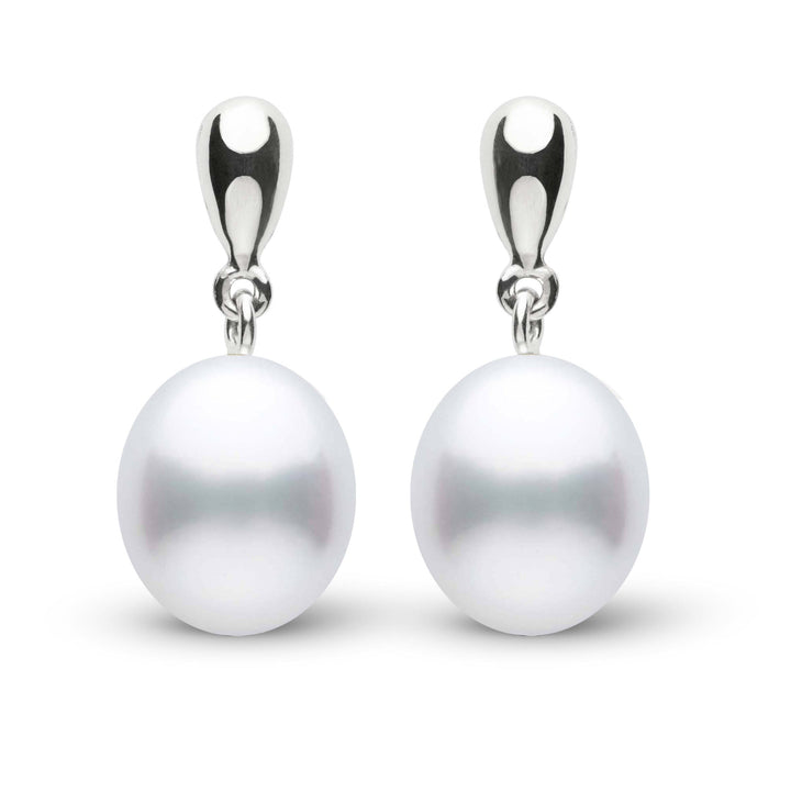 Dew Collection Drop White South Sea 9.0-10.0 mm Pearl Earrings White Gold