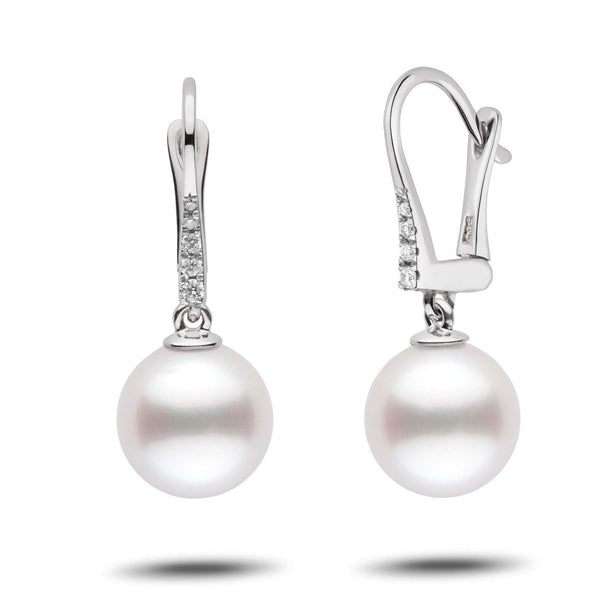 Solitaire Pearl Drop Earrings | Buy Best Dangler Earrings Online – MINAKI