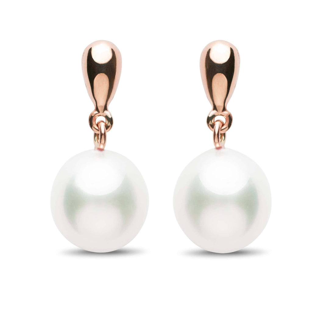 Dew Collection Drop White South Sea 10.0-11.0 mm Pearl Earrings rg