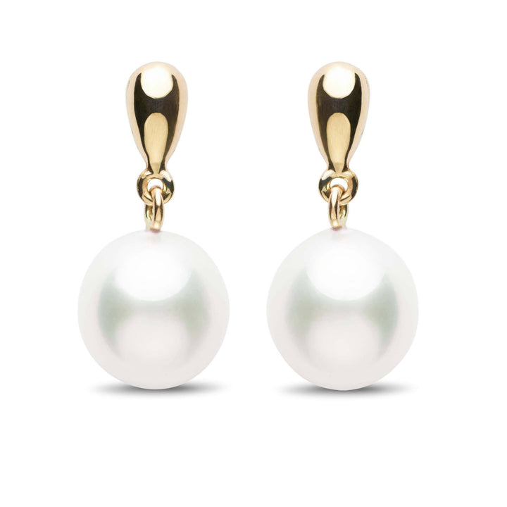 Dew Collection Drop White South Sea 10.0-11.0 mm Pearl Earrings yg