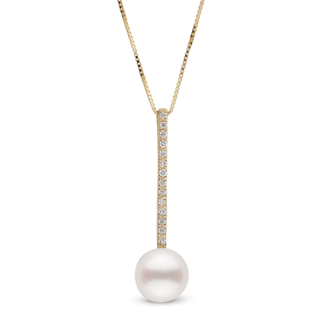 Diamond Bar Collection 7.5-8.0 mm Freshadama Pearl Pendant