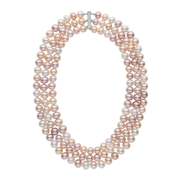 Shop Rainbow Pearl Necklace with Studs | CherishBox –  CherishBox_pearljewellery