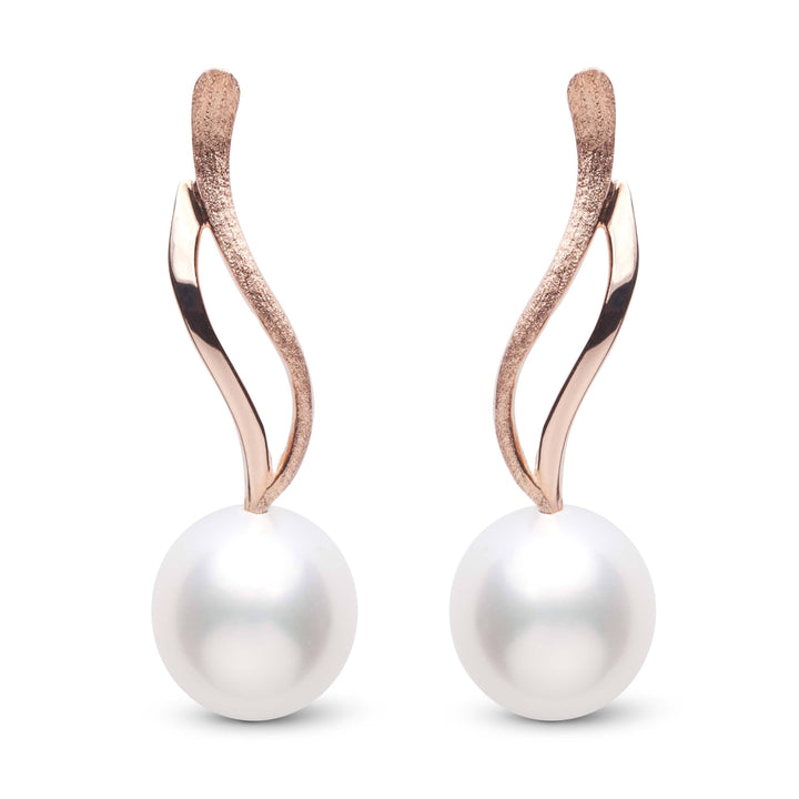 Wisp Collection Drop White South Sea 10.0-11.0 mm Pearl Earrings RG